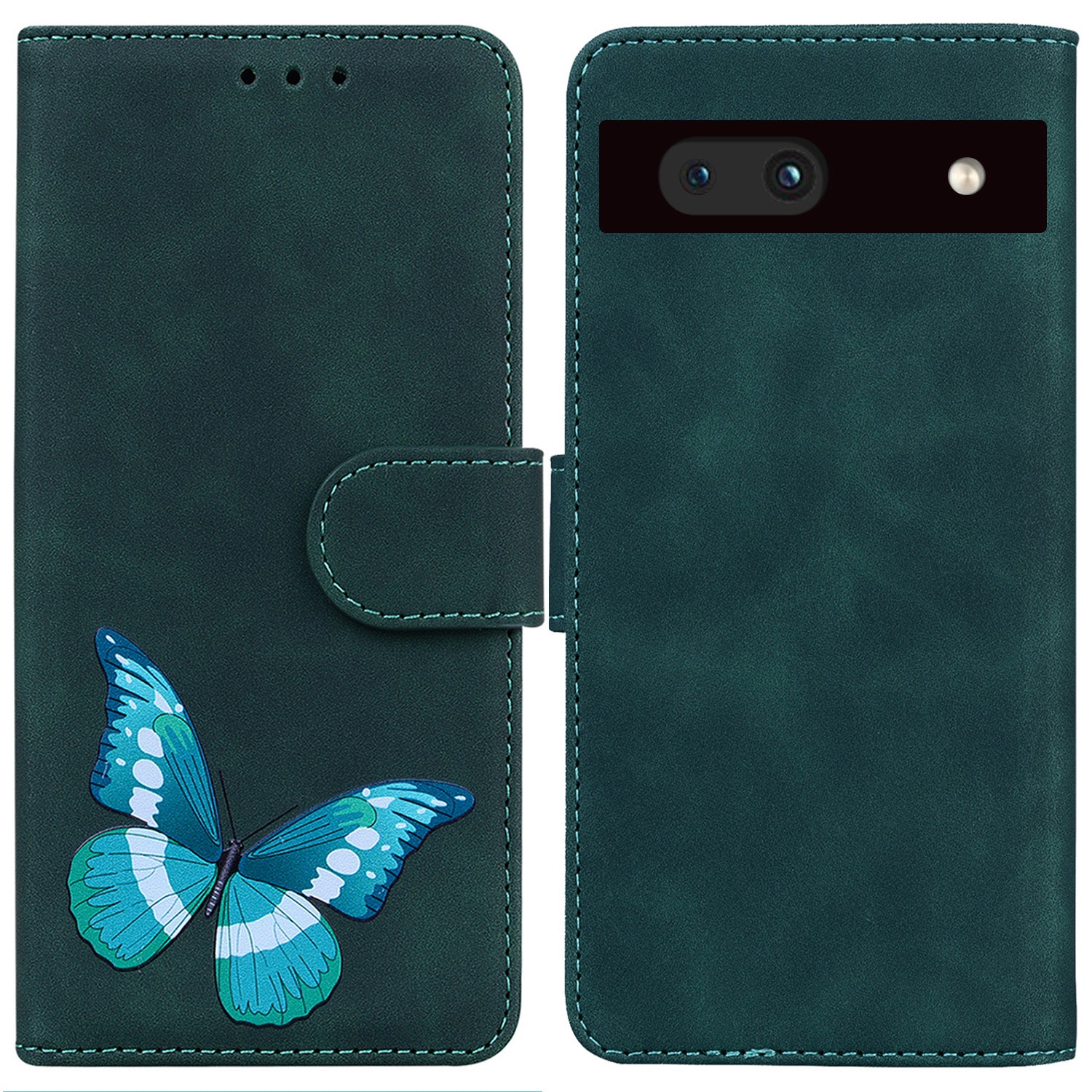 For Google Pixel 7a Skin-touch Feeling Phone Shell Big Butterfly Pattern Printing Wallet PU Leather Stand Cover Case For Google Pixel 7a Skin-touch Feeling Phone Shell Big Butterfly Pattern Printing Wallet PU Leather Stand Cover Case